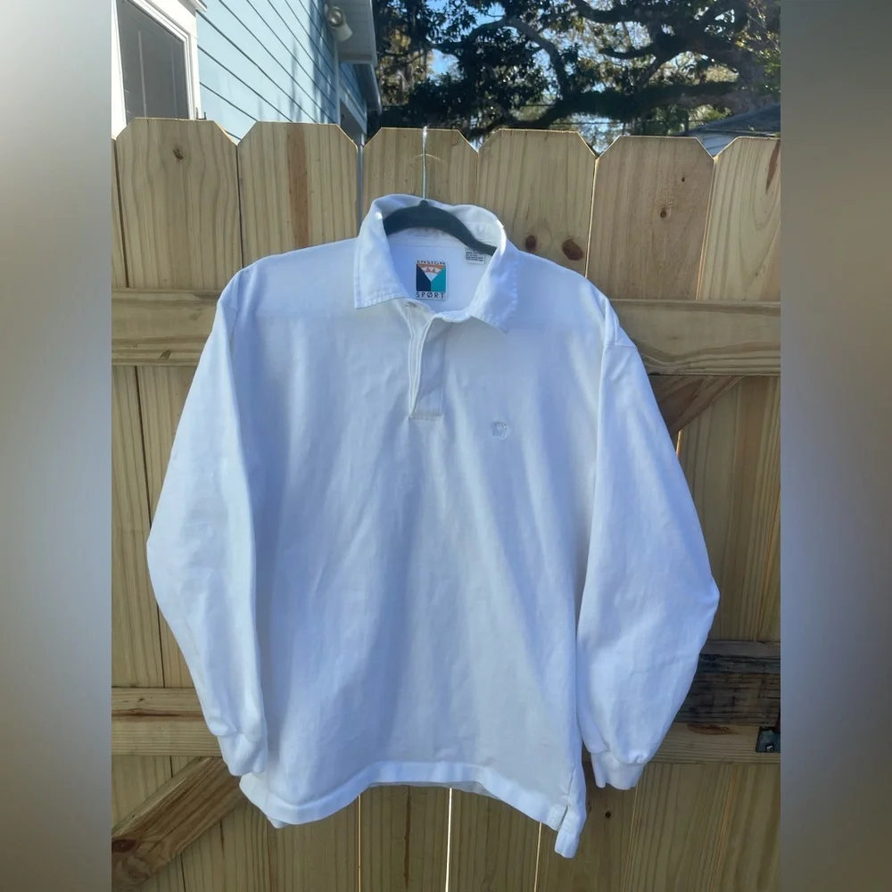Vintage Ensign Sport Flag Pullover Men’s L White 100% Cotton nautical cool
24 - Picture 1 of 8